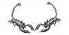 EMBLEMA ELIMINATOR PLASTICO CROMADO ESCORPION (PAR)